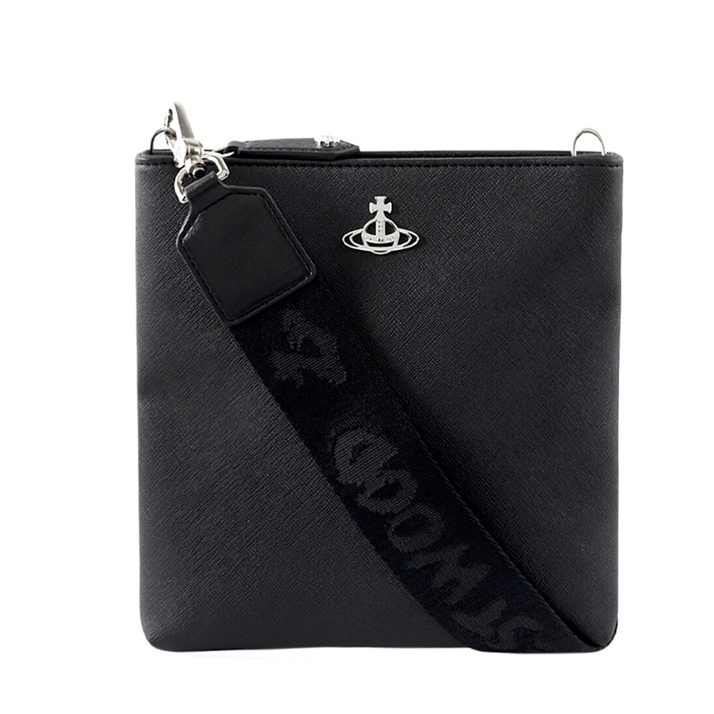 *NWT* VIVIENNE WESTWOOD SQUIRE SQUARE BLACK UNISEX CROSSBODY